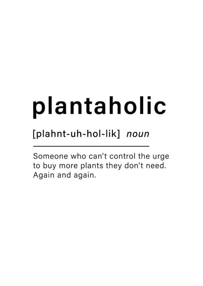 Plant Lovers Plantaholic Card created by Truly Cherished