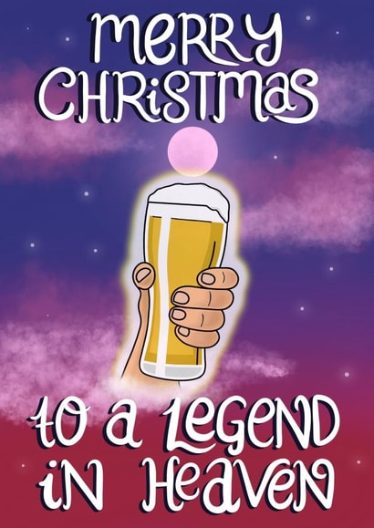 Merry Christmas To A Legend In Heaven created by Doris Dishcloth