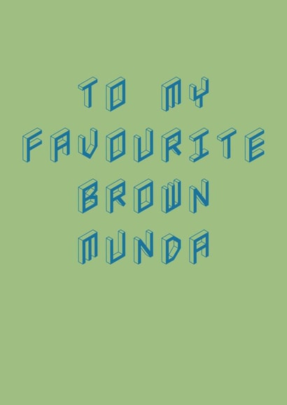 Brown Munda Birthday or Anniversary Card created by Gupshup