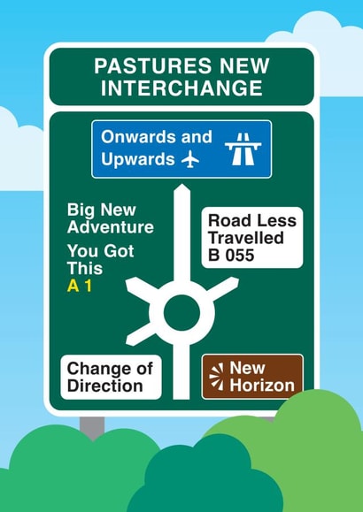 Pastures New Card created by Hello Squid