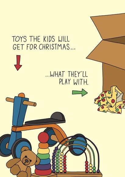 Funny Christmas Card - for Parents - Kids Presents created by Becky Wood