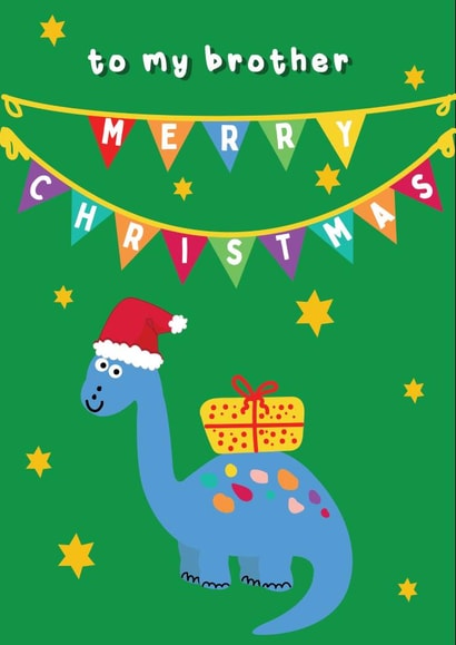 Merry Christmas To My Brother - Dinosaur Card created by @Laura Lonsdale Designs