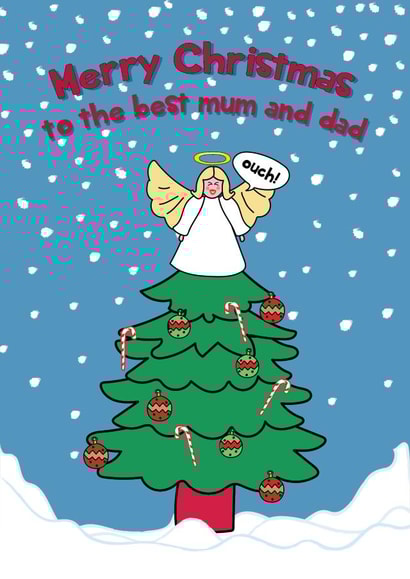 Merry Christmas To The Best Mum And Dad created by @Laura Lonsdale Designs