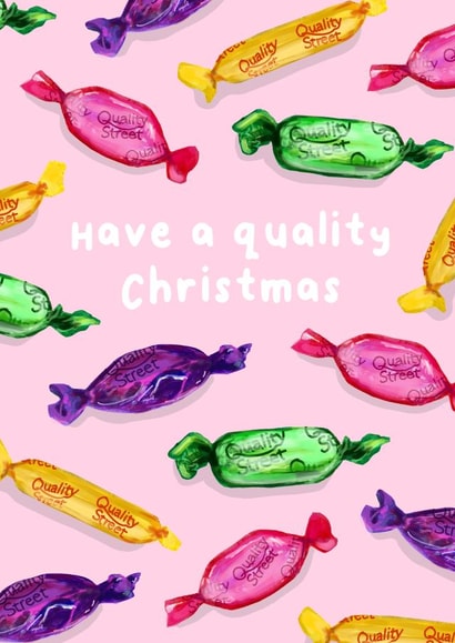 Cute Christmas Card - Quality Street created by Colore