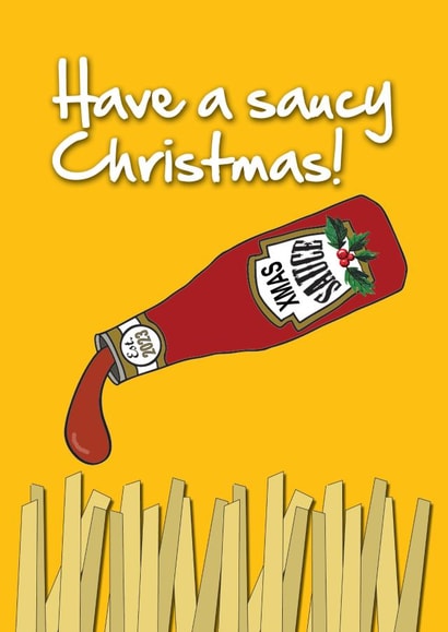 Send this saucy Christmas card to your significant other created by Sal Roydhouse