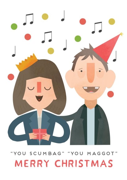 Funny Christmas Card - Iconic Song Lyrics - Perfect for Friends & Family created by Hole in my Pocket