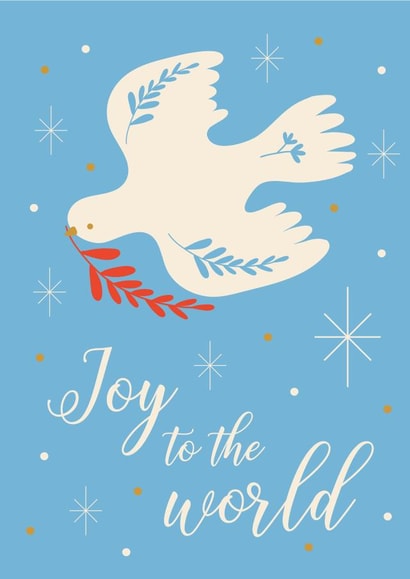 Pretty Christmas Card - Joy to the World created by The Imagination Spot