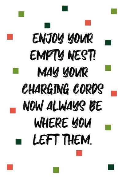 Funny Empty Nest Card - Empty Nester created by SixElevenCreations