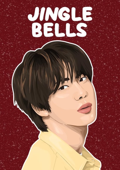 Funny Christmas Card - BTS - Jin-gle Bells created by Pink + Pip
