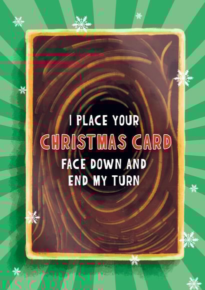 Funny Christmas Card - Yugioh - Place Face Down created by Mythokell