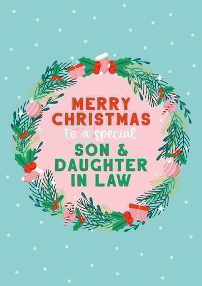 Heartfelt Christmas Card - Son and Daughter in Law created by Seabird Studio