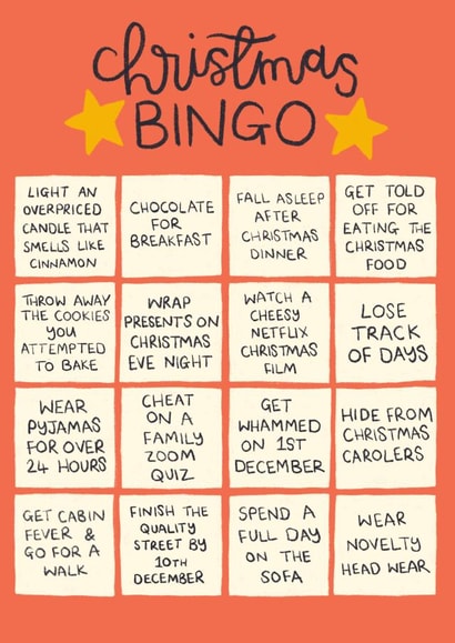Funny Christmas Card - Christmas Bingo created by Oh, Laura
