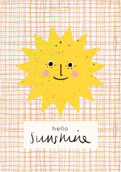 Hello Sunshine Card - Versatile joyful card - Friend Birthday Card created by Aimee Mac Illustration