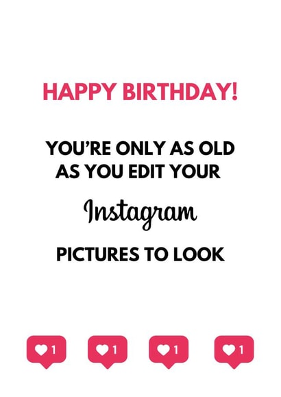 Happy Birthday! You're only as old as you edit your Instagram pictures to look created by Alana Lyman