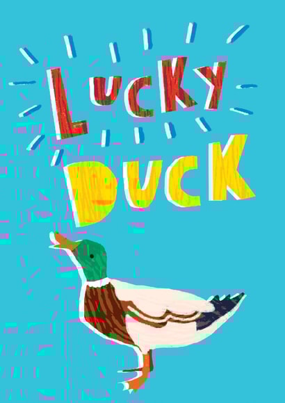 Good Luck or Congratulations 'Lucky Duck' Card created by Rosie & Radish