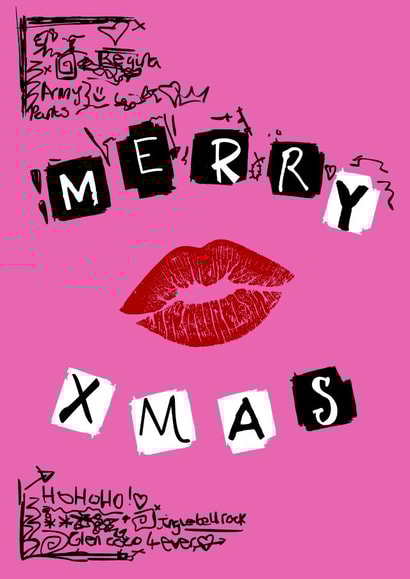 Mean Girls Burn Book Christmas Card created by Alana Lyman