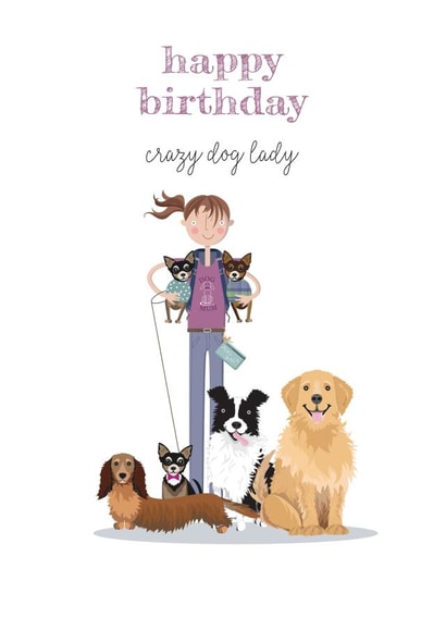 Happy Birthday Crazy Dog Lady
Fun and cute doggy design created by Pink Pig