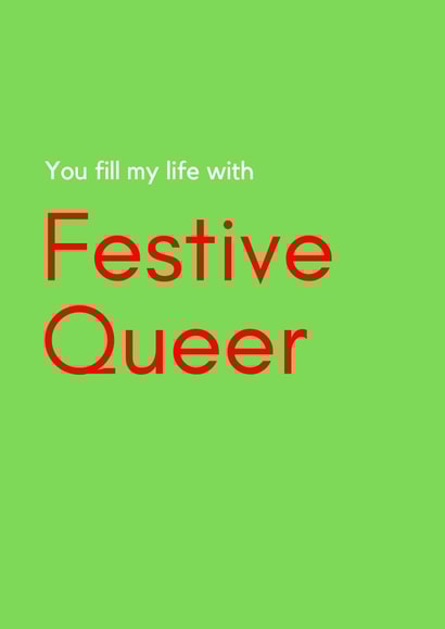 Funny LGBTQ+ Christmas Card created by Cards Inc.lusive