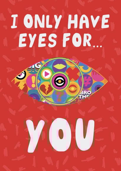 Funny Anniversary Card - Big Brother - Eyes for You created by AbiGoLucky