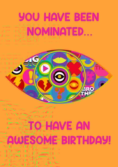 Funny Big Brother Birthday Card - Nominated to have an Awesome Birthday created by Little Spoon