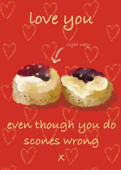 Devon Cream Tea Valentine’s created by That’s Just Her Face