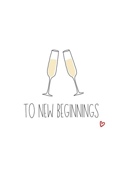 Cute Congratulations Card - New Beginnings created by Amy (Hedgecards)