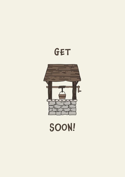 Cute Get 'well' soon Card - Well Pun created by Jamie Lindsay