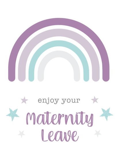 Cute Maternity Leave Card - Leaving to have a baby - For her created by Tiger Feet Creations