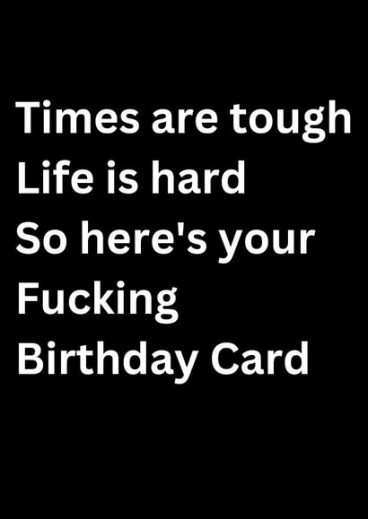 Rude sweary birthday card created by DIanne Richardson
