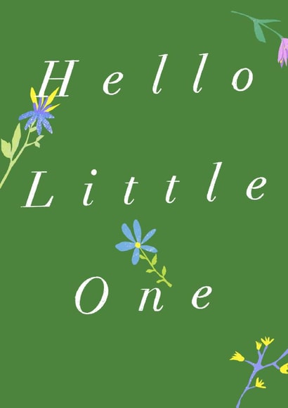 Hello Little One - New Baby Card created by Rosie & Radish