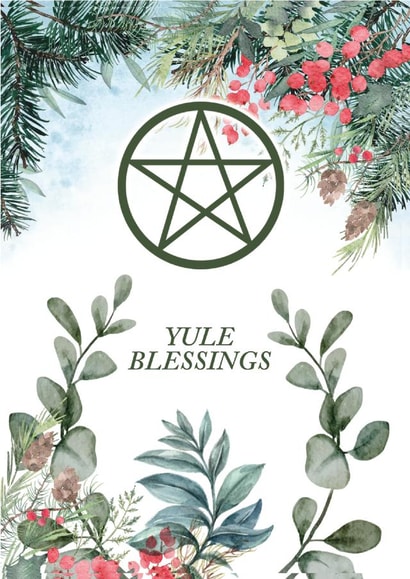 Yule Blessing | Merry Christmas | Happy Winter Solstice created by The Purple Spell