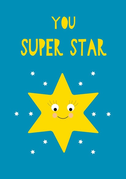 You Superstar Congratulations Card created by Stripey Cats