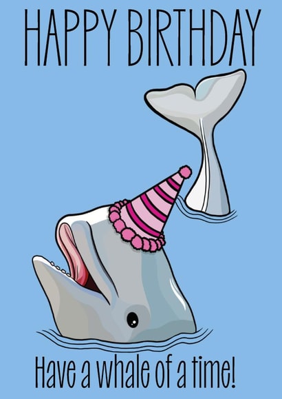 Cute birthday card - for lovers of animals and puns alike! created by HotCrossPuns