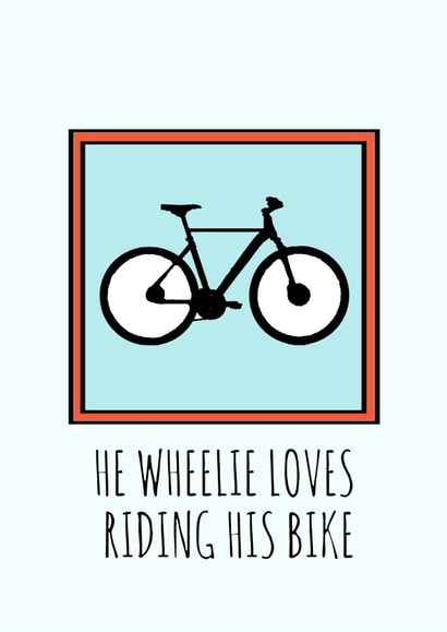 Birthday card for bike lovers, Funny Cycling Card, Cyclists birthday card created by Kelly Connor Designs