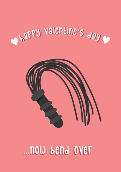 Bend Over It's Valentine's Day - Kinky Whip Card created by @Laura Lonsdale Designs