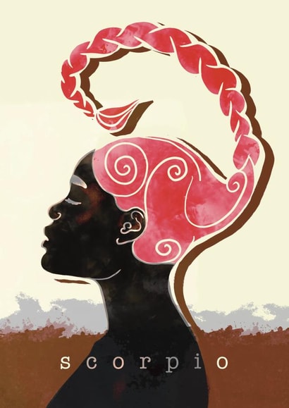 Pretty Birthday Card - Stunning Scorpio created by Claire.Made.This