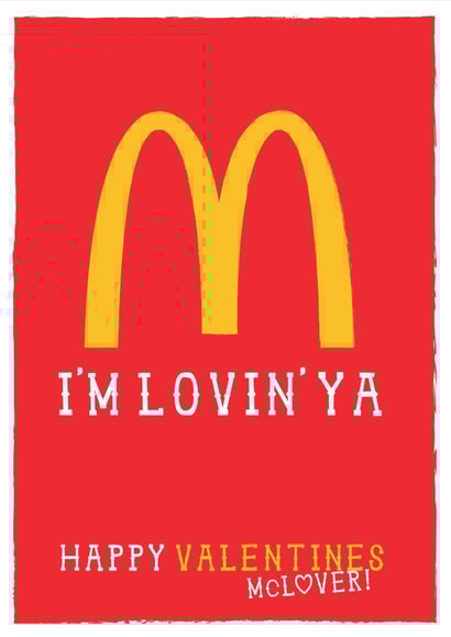 McDonald's Valentine's Day Card created by  la la la     Designs