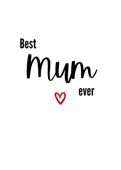 Cute Mother’s Day Card - Best Mum ever created by Amy (Hedgecards)