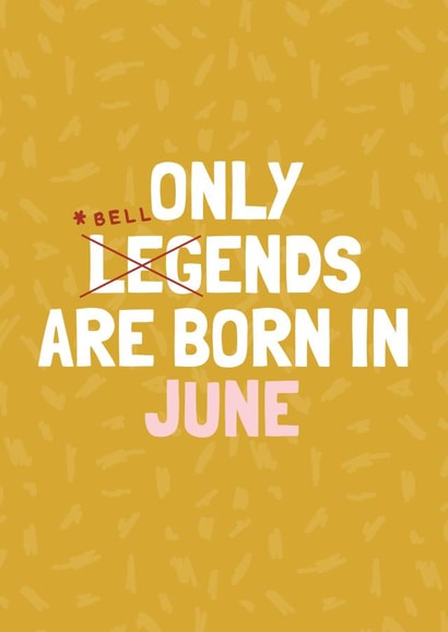 Funny June Birthday Card - Bellend created by AbiGoLucky