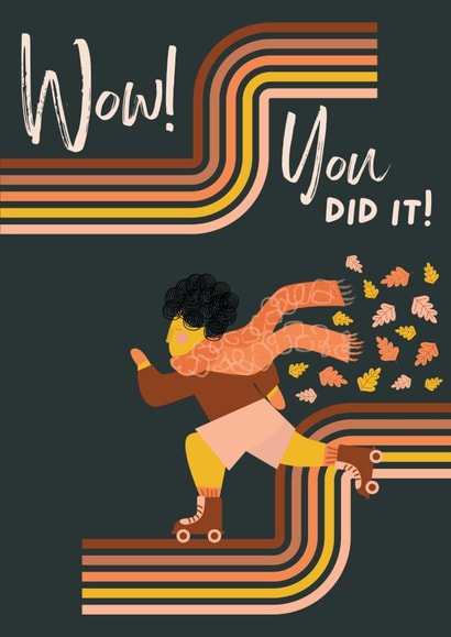 Congratulations - You did it - Well done card. created by Powerinmykindness