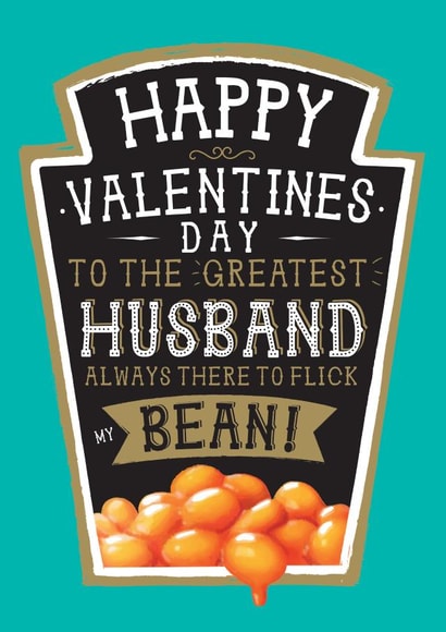Funny Husband Valentines Card - Heinz Bean! created by la la la Designs