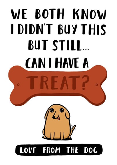 Cute Birthday Card - From The Dog created by Jimmy Doodle