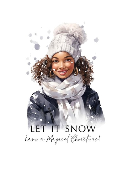 Pretty Magical Christmas Card - Let It Snow created by Gorgeous Creations