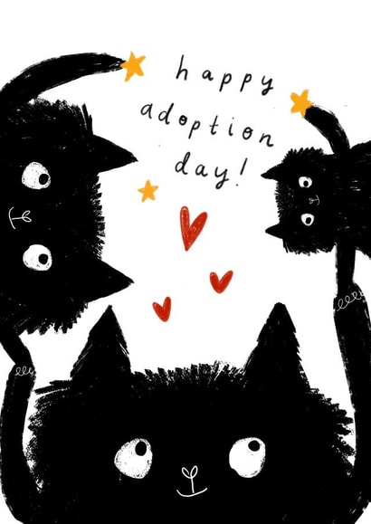 Happy Adoption Day - Cute Adoption Card - New Family created by Cassie Howsley