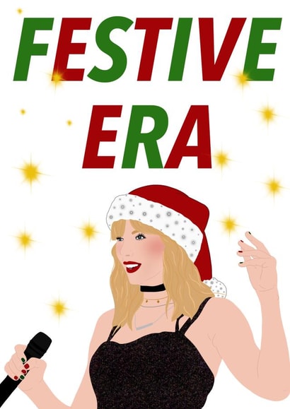 In our swifty festive era themed Christmas card created by The little northerner