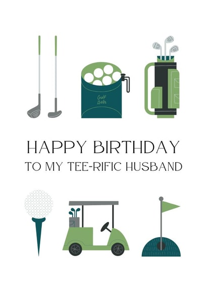 Tee-rific Husband Golf Birthday Card created by Rachey Jay Crafts