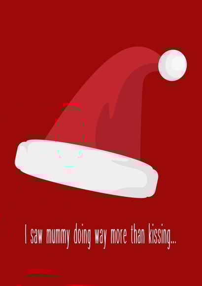 A naughty little Christmas card for the festive Season... what was mummy doing! created by Holland & Best