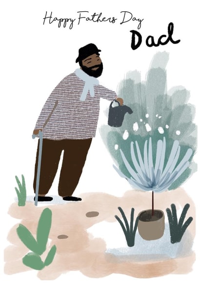 Classic Illustrated Fathers Day Card - Gardening created by Tigerlily