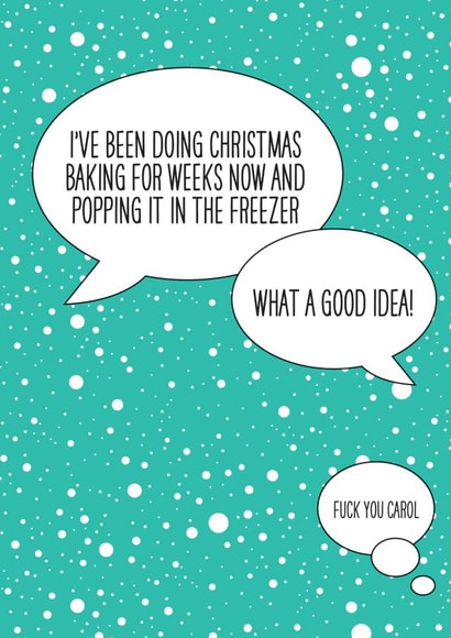 Funny Christmas card for your baking friends. created by THIS MAMA DOES