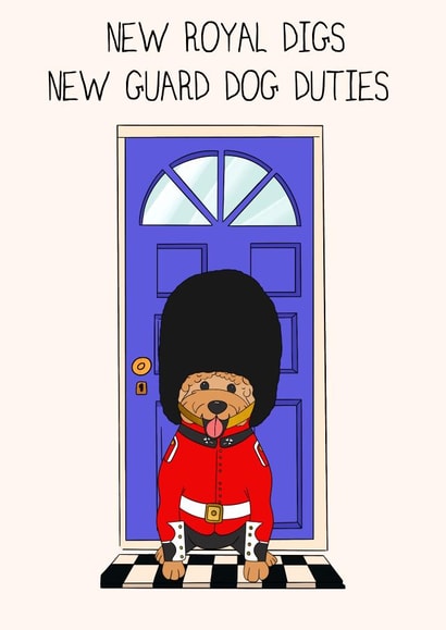 New Home Dog Themed Card - Guard Dog created by Lisa Wardle